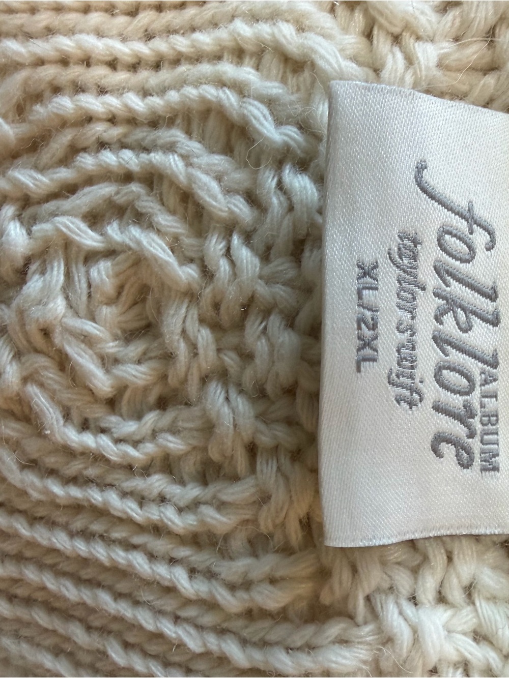 Taylor Swift Folklore Cream Cable Knit Cardigan - Picture 4 of 6